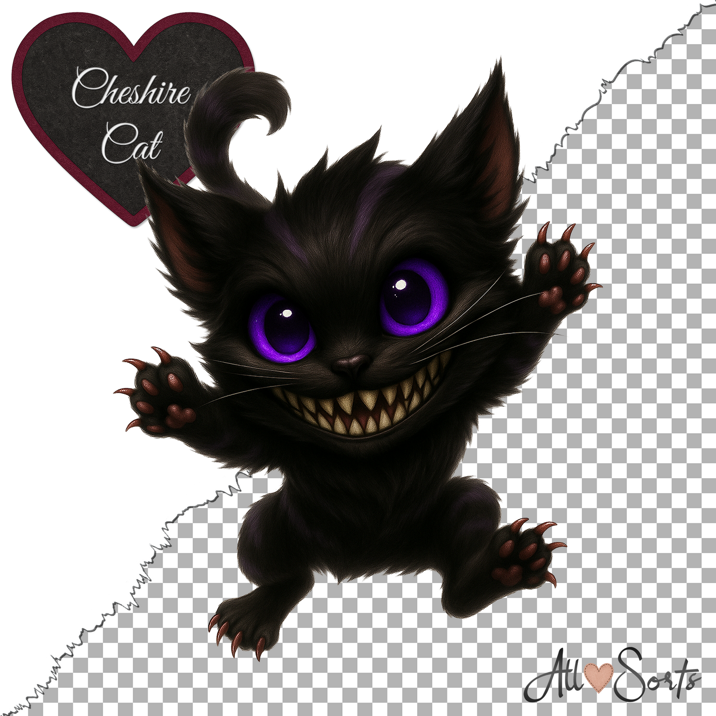 Cheshire Cat Clipart Pack – 20 PNGs