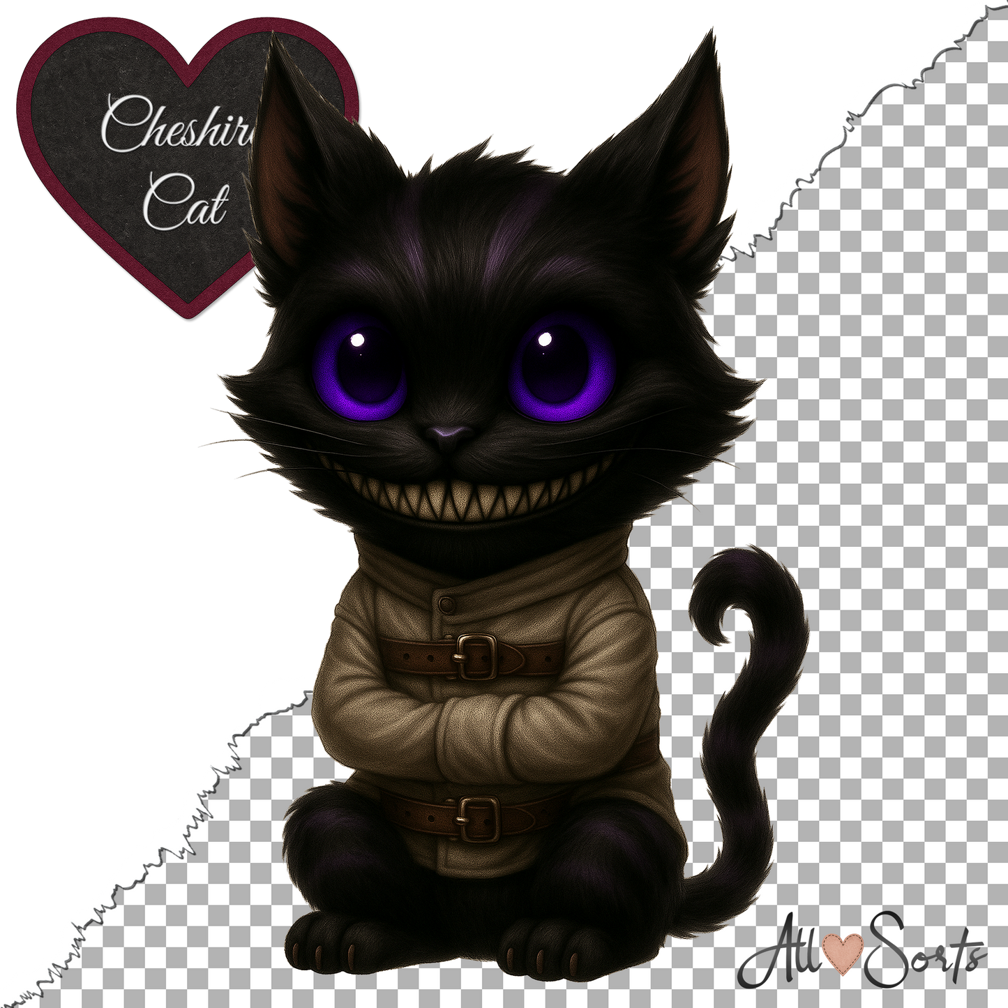 Cheshire Cat Clipart Pack – 20 PNGs