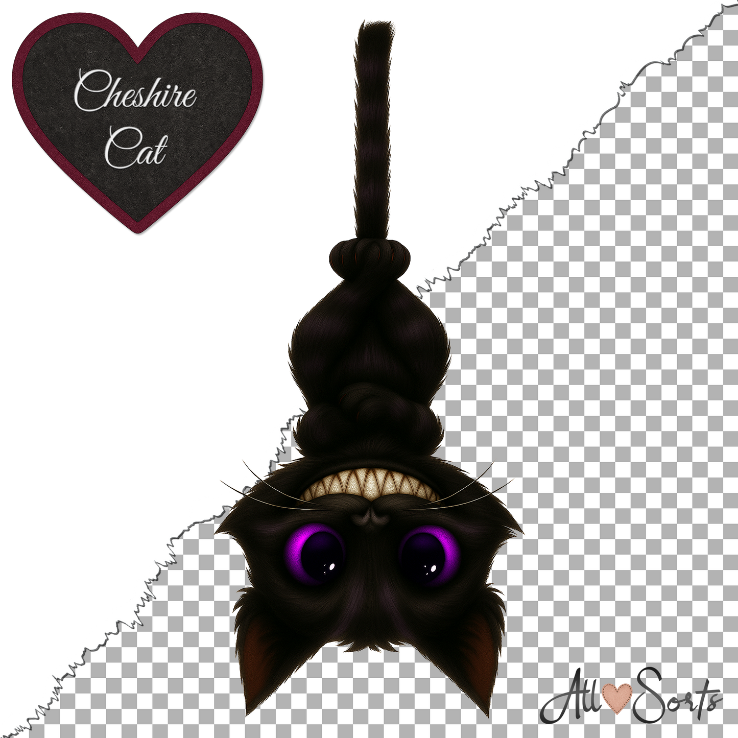 Cheshire Cat Clipart Pack – 20 PNGs