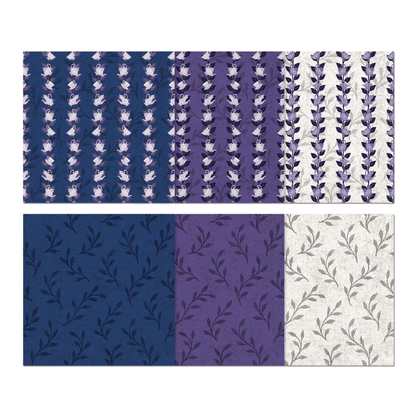 Midnight Porcelain Digital Paper Pack - 30 JPGs