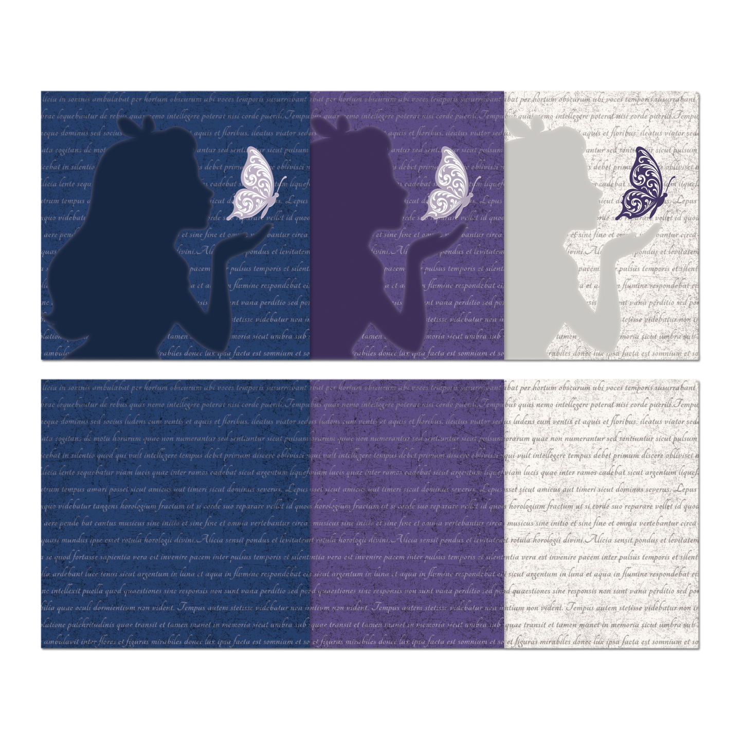 Midnight Porcelain Digital Paper Pack - 30 JPGs