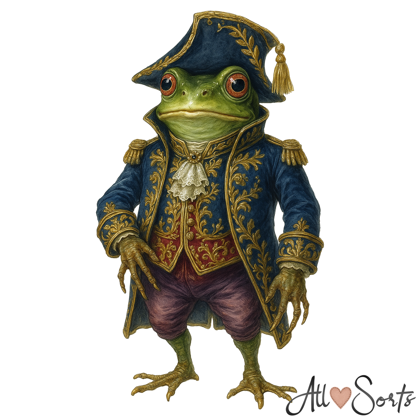 Fairytale Frogs FREEBIE Clipart Pack - 10 PNGs