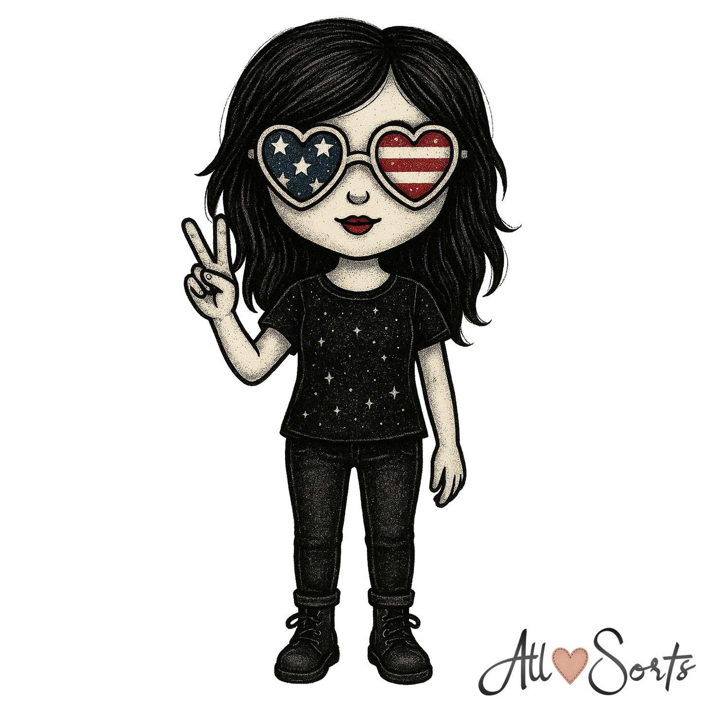 Little American Patriots FREEBIE Clipart Pack - 10 PNGs