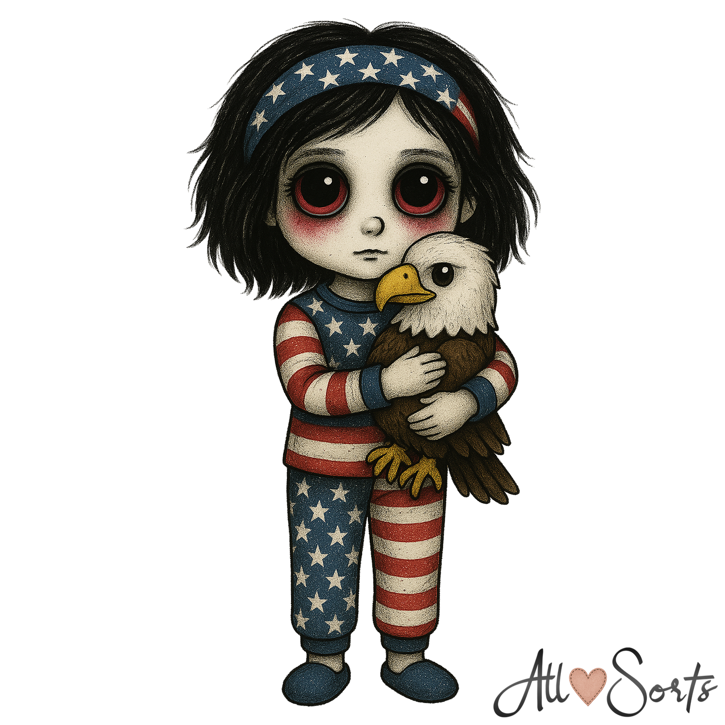 Little American Patriots FREEBIE Clipart Pack - 10 PNGs