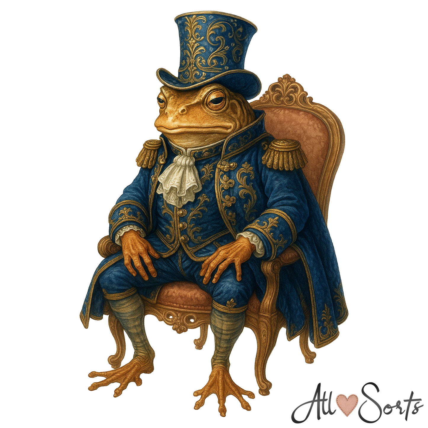 Fairytale Frogs FREEBIE Clipart Pack - 10 PNGs
