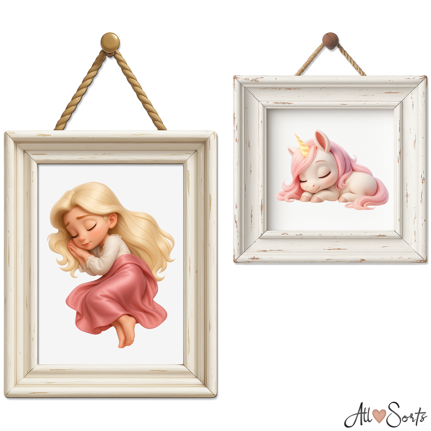 Cute Unicorns & Princesses Clipart Pack - 45 PNGs