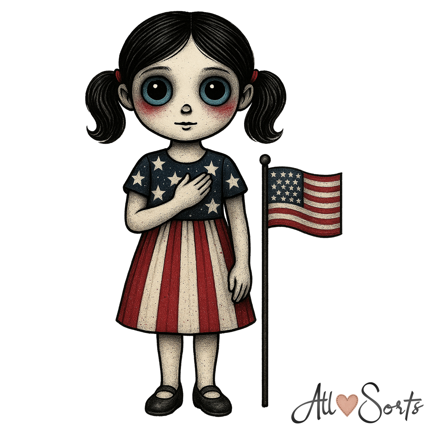 Little American Patriots FREEBIE Clipart Pack - 10 PNGs
