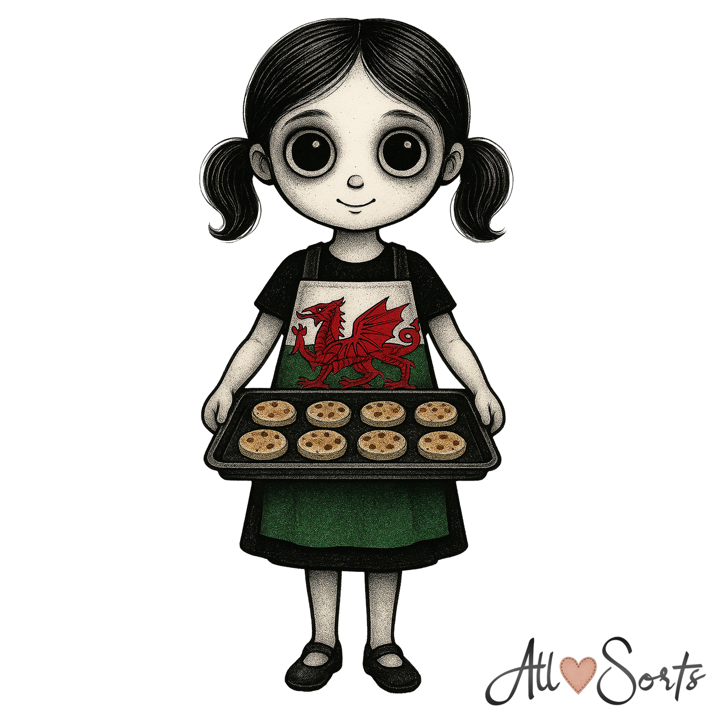 Little Welsh Patriots FREEBIE Clipart Pack - 10 PNGs
