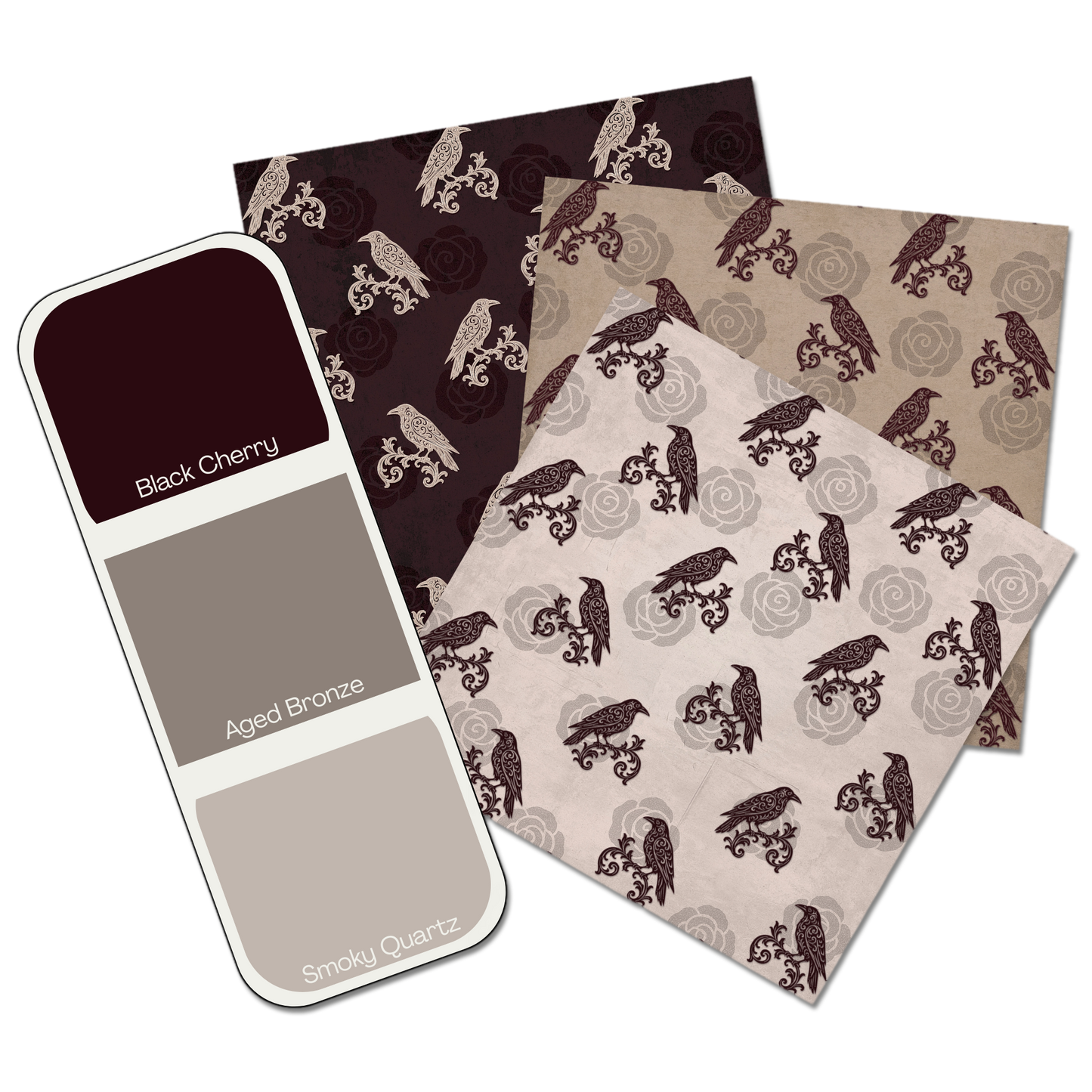 Crimson Fog Digital Paper Pack - 30 JPGs