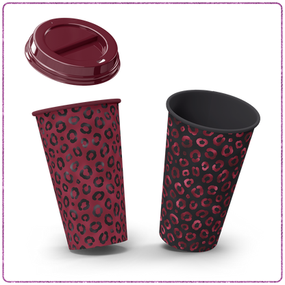 Red & Black Animal Print Seamless Digital Paper Pack