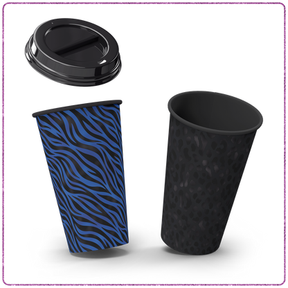 Blue & Black Animal Print Seamless Digital Paper Pack