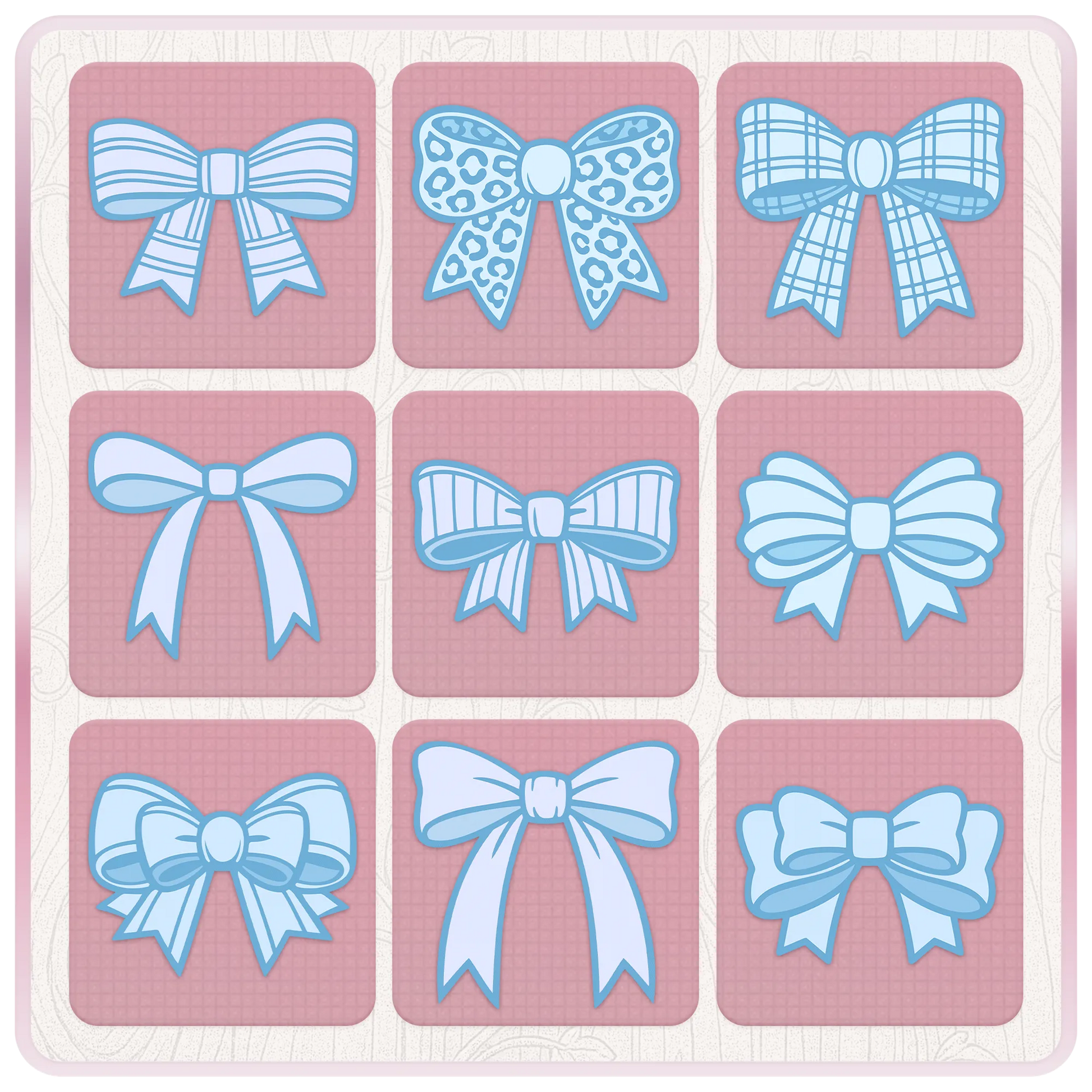 Blue bow SVG and PNG bundle preview featuring ribbon cut files for Cricut projects, sublimation designs and handmade crafts.