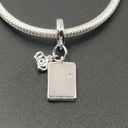 The Empress Tarot Dangle Bracelet Charm S925 Silver