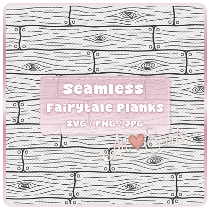 Seamless fairytale wooden floorboards SVG PNG JPG repeating rustic wood plank digital pattern background for Cricut and scrapbooking