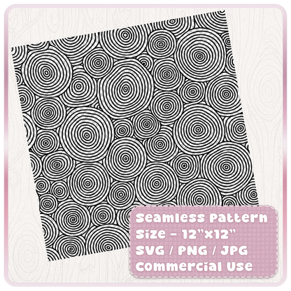 Tileable seamless woodgrain pattern digital download shown as a 12 x 12 inch SVG PNG JPG file with commercial use label.