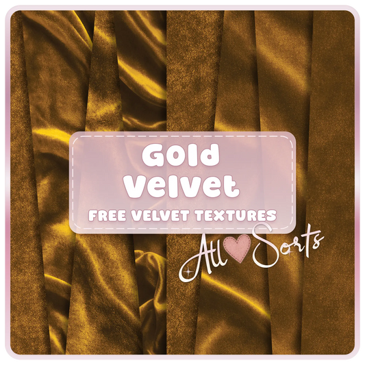 Gold velvet seamless digital paper pack preview featuring luxury metallic fabric textures with soft folds and rich golden sheen