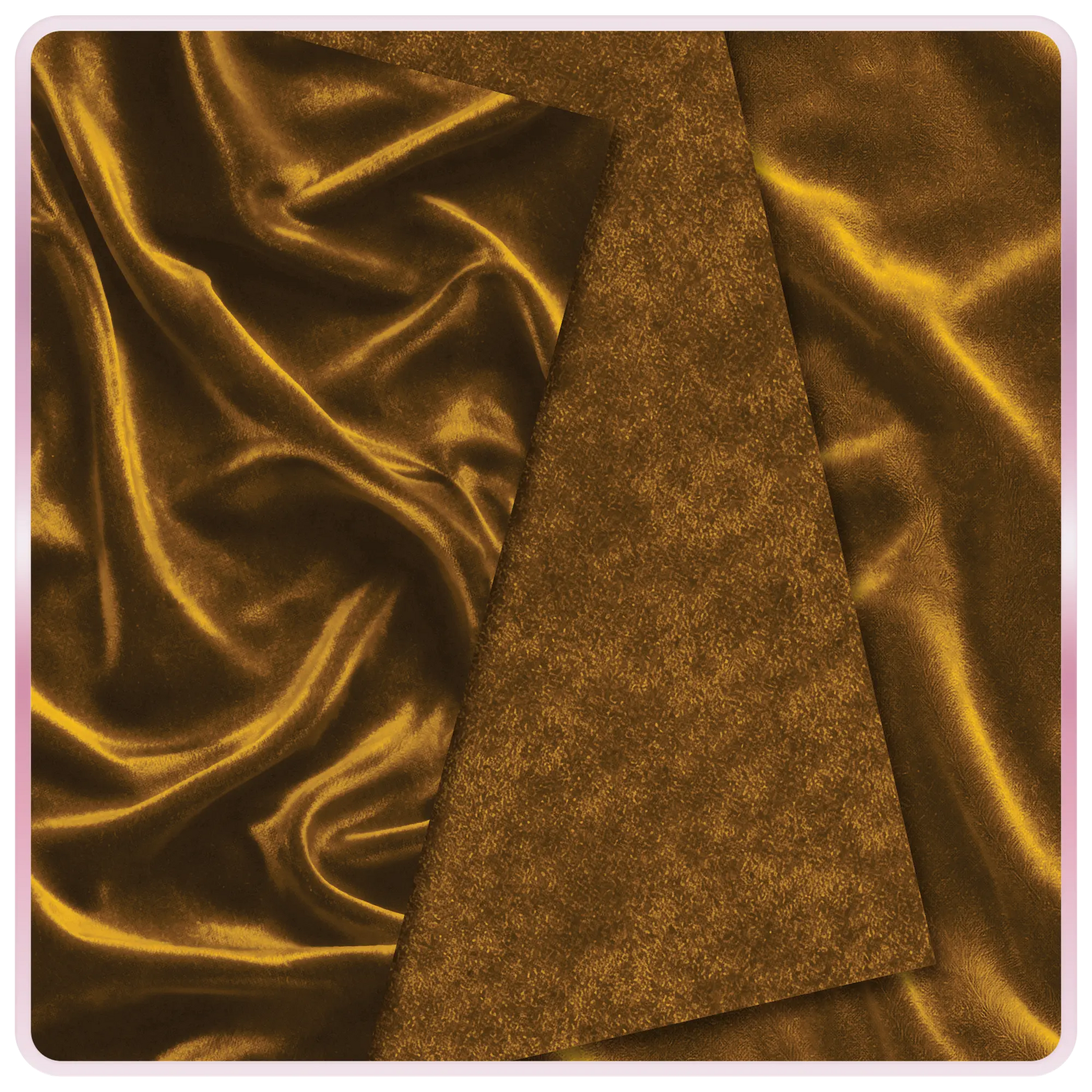Seamless gold velvet fabric texture with rich golden tones and soft light reflections, elegant luxury background pattern