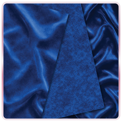 Seamless sapphire velvet fabric texture with deep blue tones and soft reflective sheen, elegant background pattern