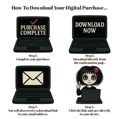 Vampire Queens Digital Scrapbook Pack - 60 Pieces