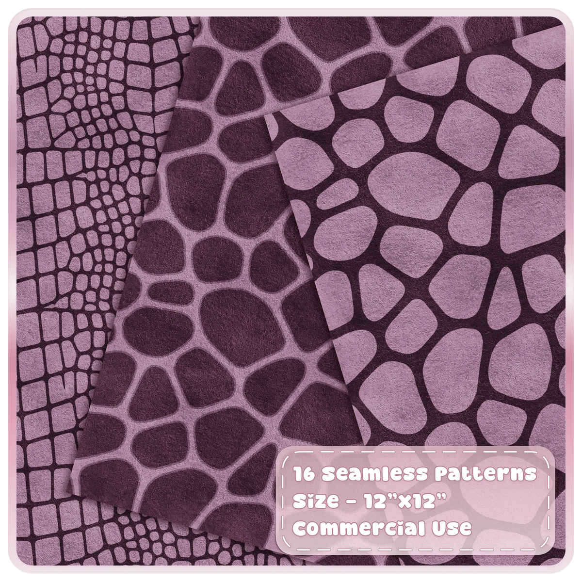 Mulberry crocodile and reptile skin seamless digital papers from animal print pattern collection