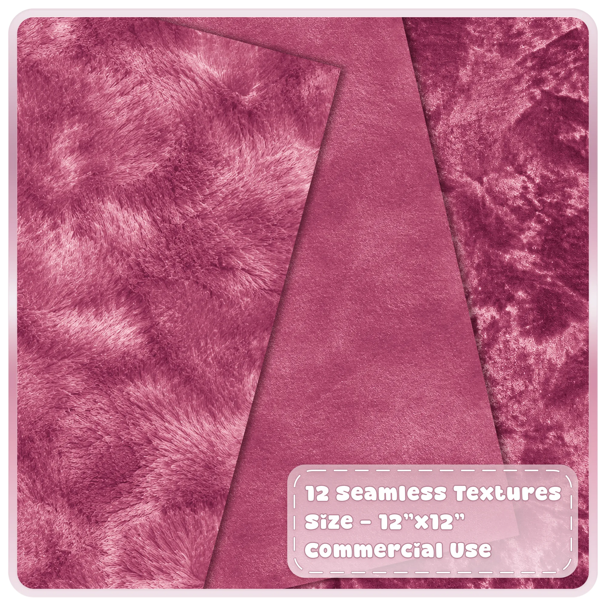 Wine velvet seamless textures featuring plush brushed and crushed burgundy fabric digital backgrounds