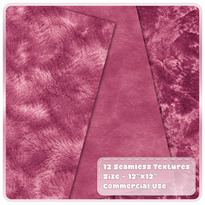 Wine velvet seamless textures featuring plush brushed and crushed burgundy fabric digital backgrounds