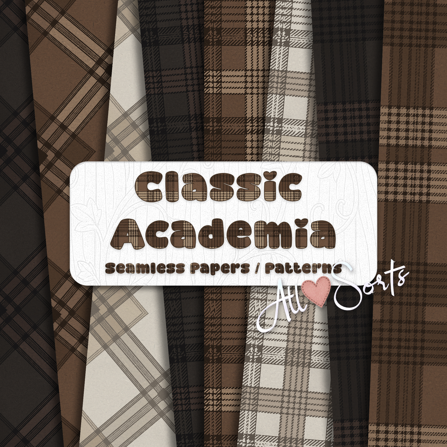 Classic Academia Seamless Digital Paper Pack