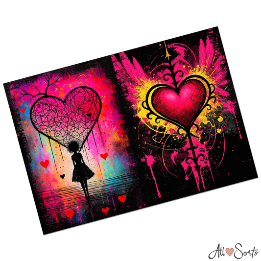 A Gothic Romance Digital Junk Journal Pack - 10 JPG Pages