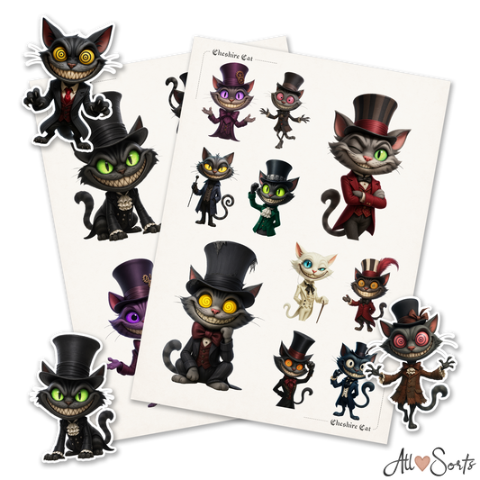 Wonderland Fussy Cut Pages Digital Download