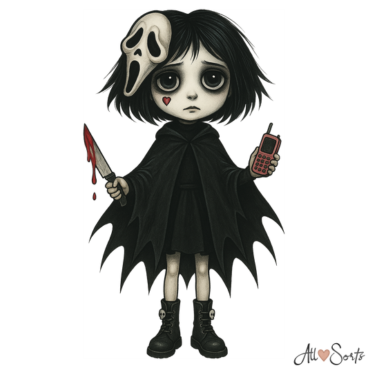 Creepy Cute Female Killers Clipart Pack - 20 PNGs