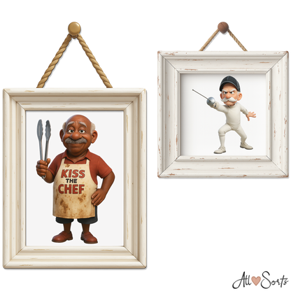 Quirky Grandpas Clipart Pack - 40 PNGs