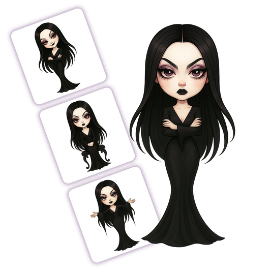 Morticia Clipart Pack - 20 PNGs