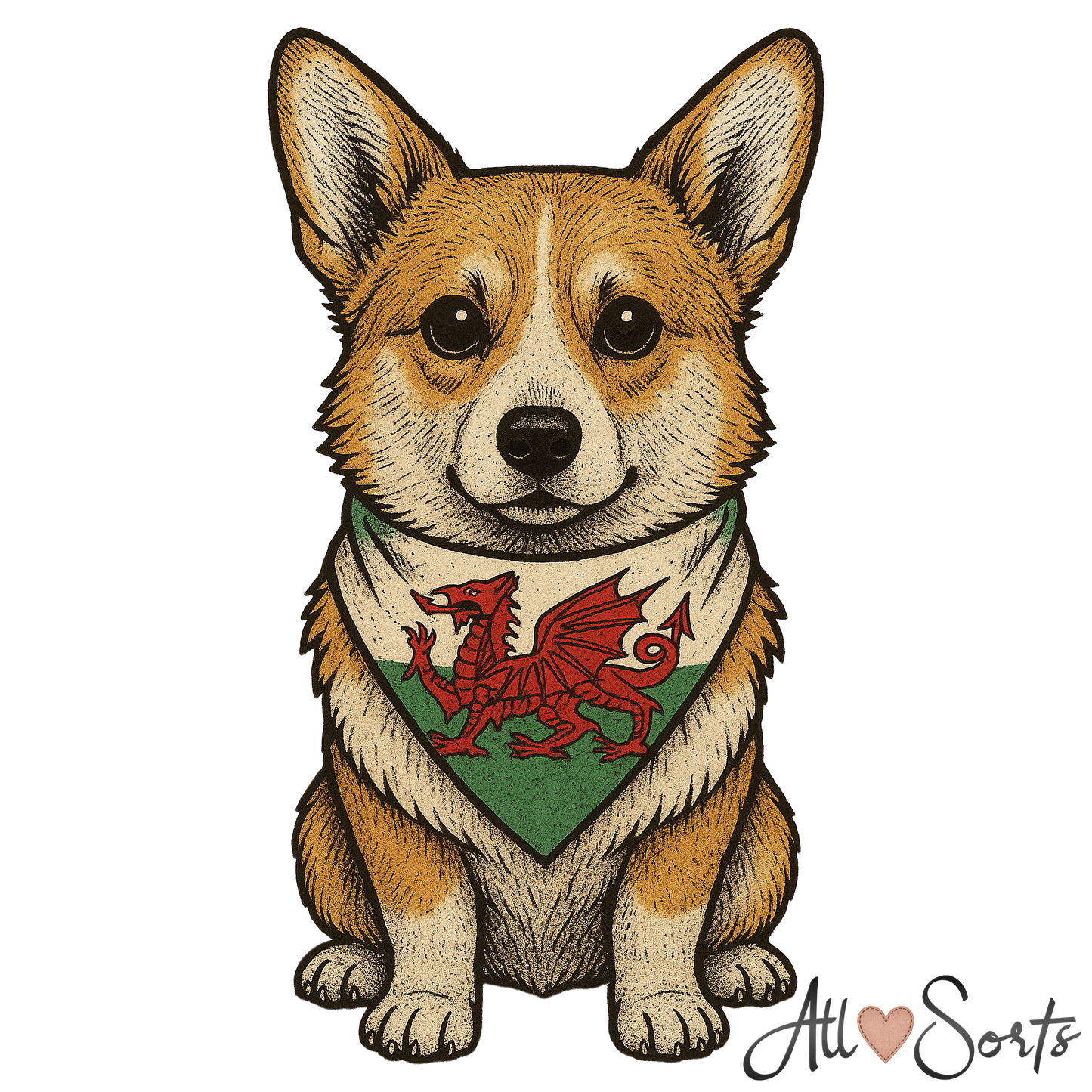 Little Welsh Patriots FREEBIE Clipart Pack - 10 PNGs