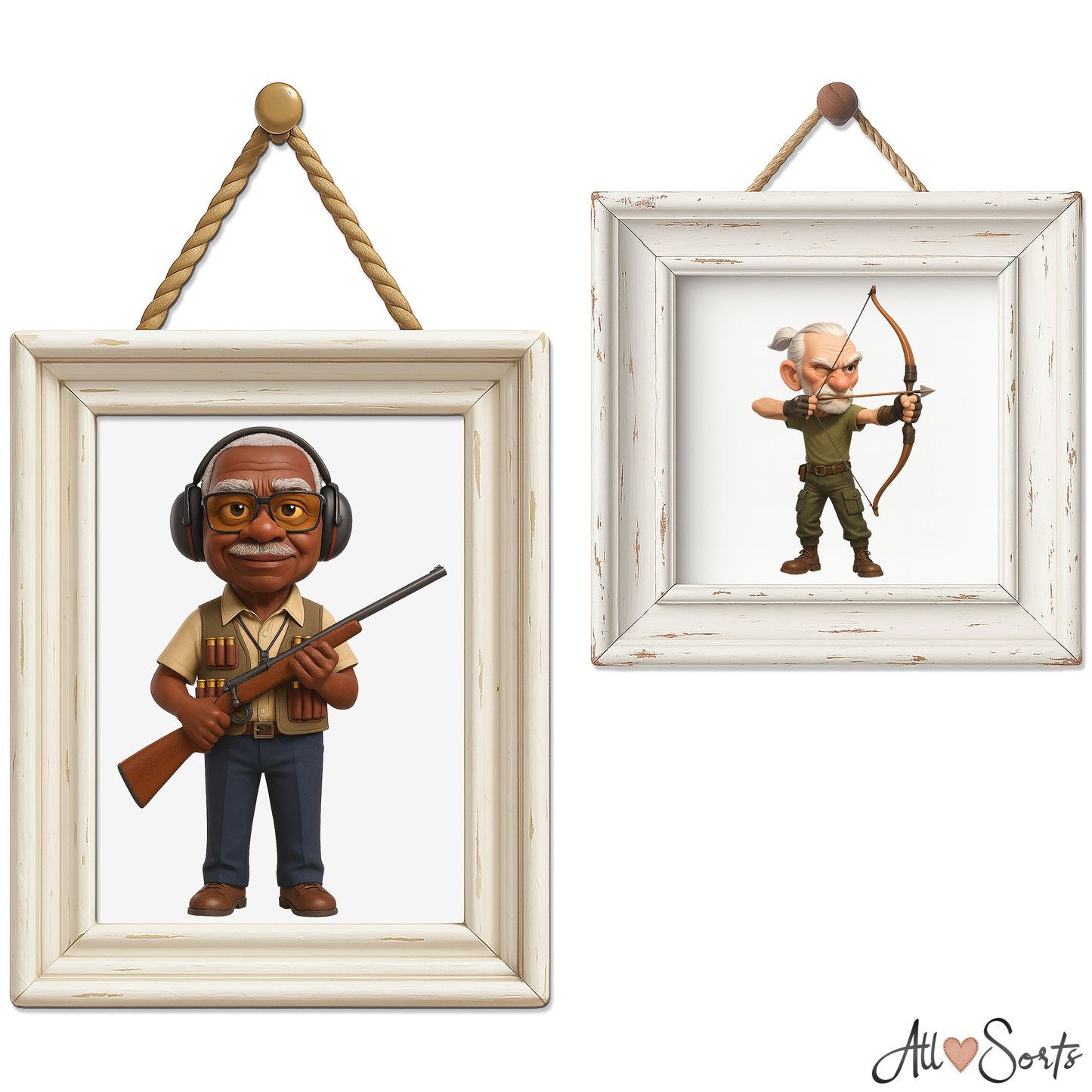 Quirky Grandpas Clipart Pack - 40 PNGs