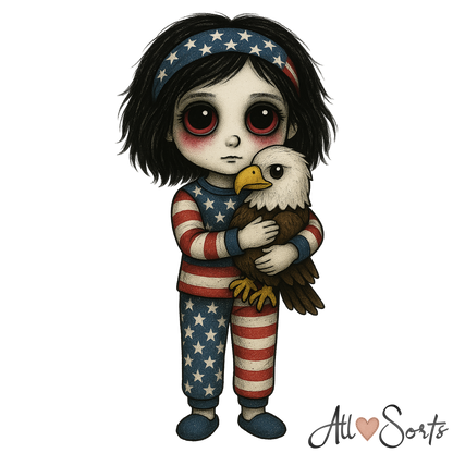 Little American Patriots FREEBIE Clipart Pack - 10 PNGs