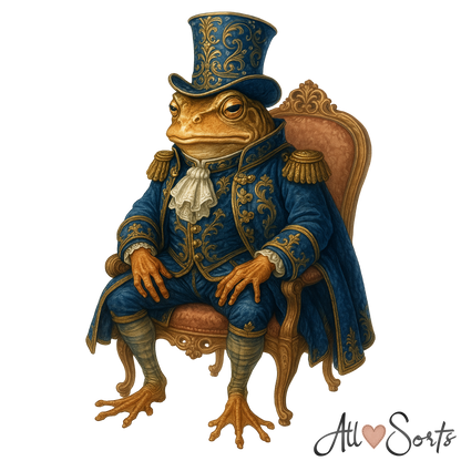 Fairytale Frogs FREEBIE Clipart Pack - 10 PNGs