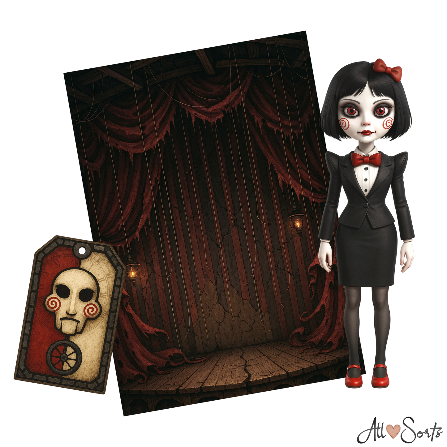 Female Killers Digital Scrapbook Pack - 60 Pieces