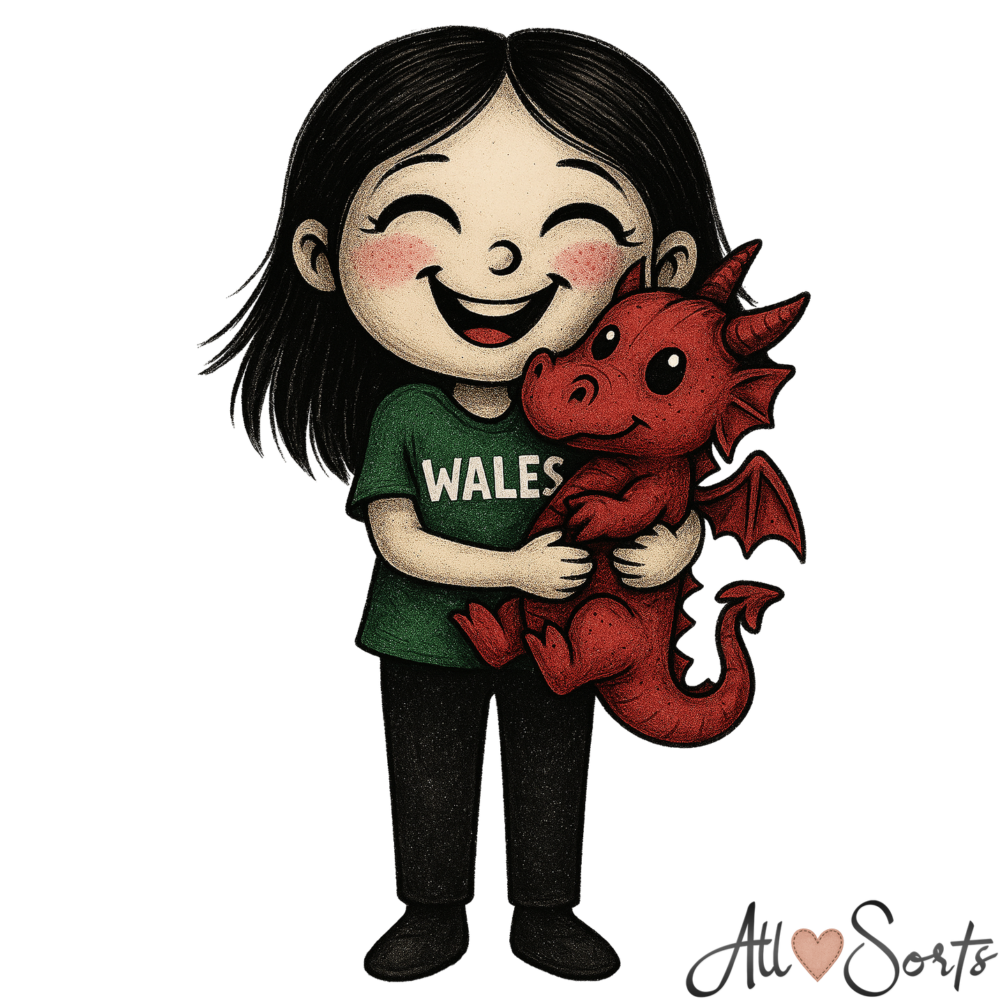 Little Welsh Patriots FREEBIE Clipart Pack - 10 PNGs