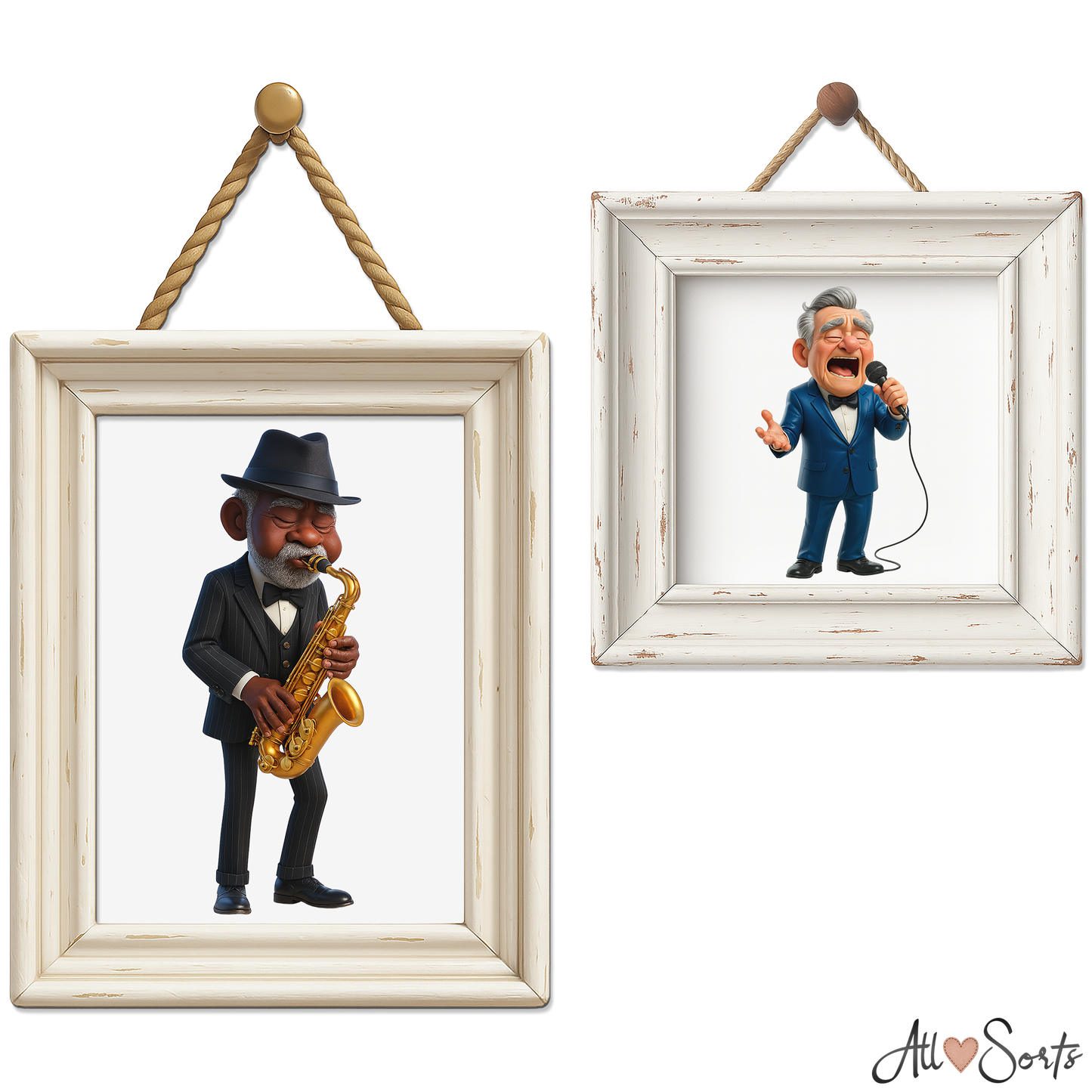 Quirky Grandpas Clipart Pack - 40 PNGs