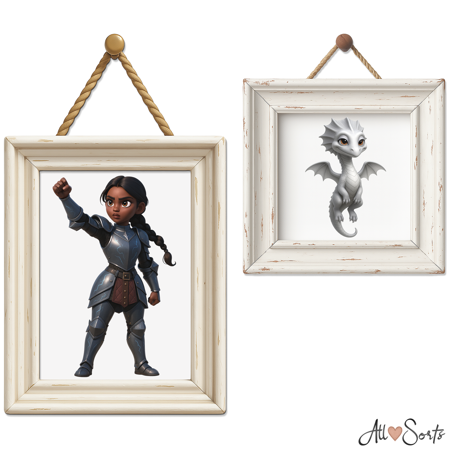Quirky Dragons & Knights Clipart Pack - 40 PNGs