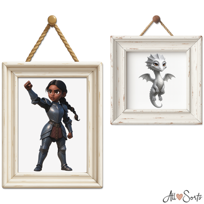 Quirky Dragons & Knights Clipart Pack - 40 PNGs