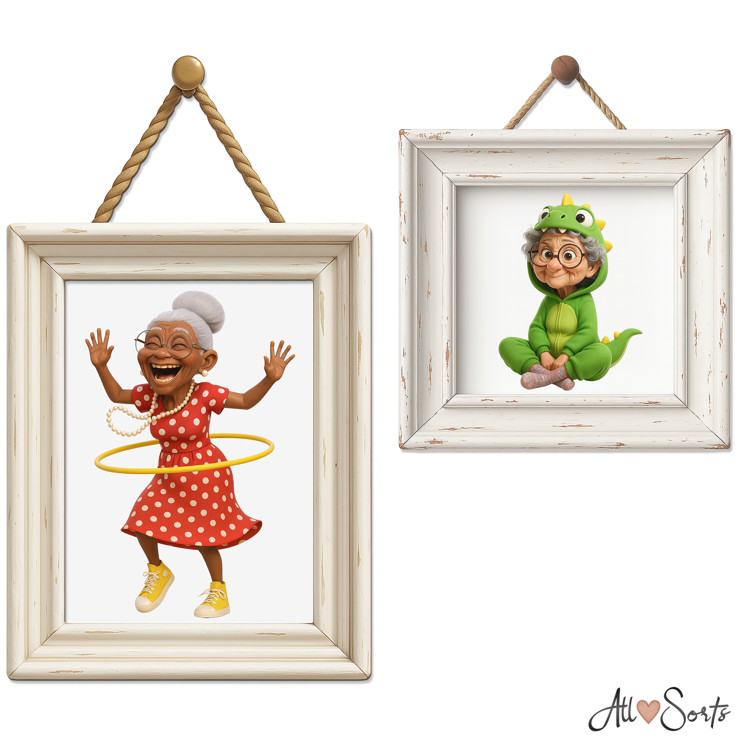 Quirky Grandmas Clipart Pack - 40 PNGs