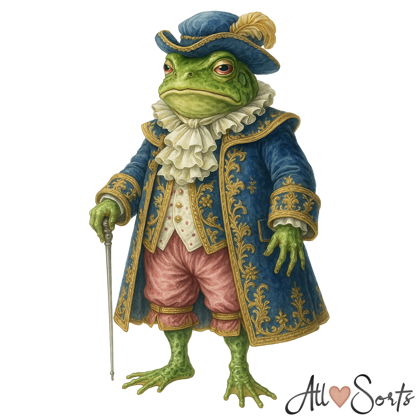 Fairytale Frogs FREEBIE Clipart Pack - 10 PNGs