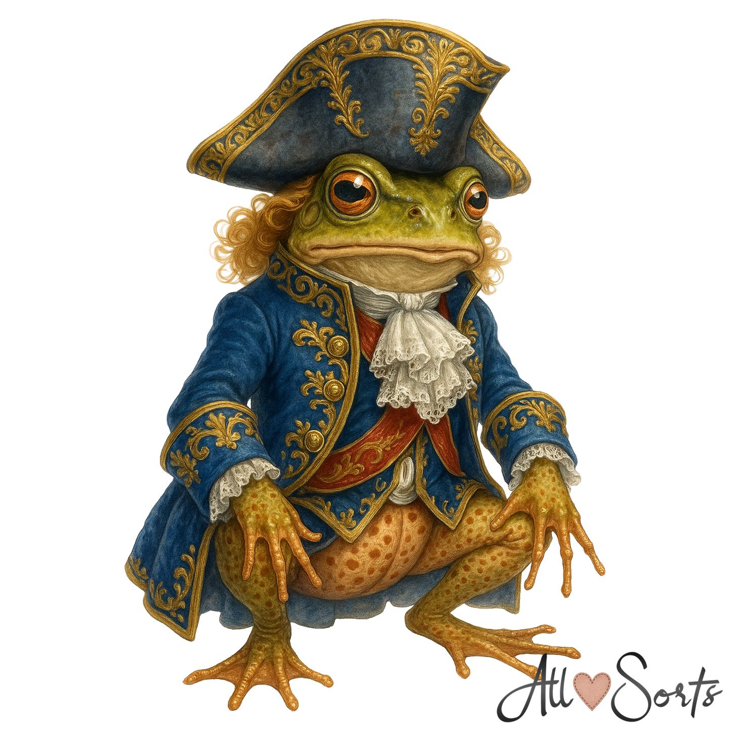 Fairytale Frogs FREEBIE Clipart Pack - 10 PNGs