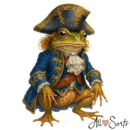 Fairytale Frogs FREEBIE Clipart Pack - 10 PNGs
