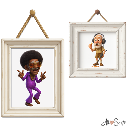 Quirky Grandpas Clipart Pack - 40 PNGs