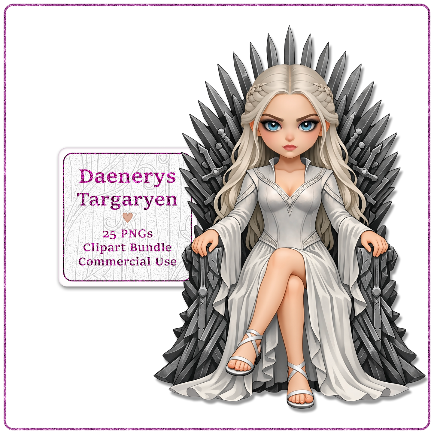 Mother Of Dragons Clipart Bundle 25 PNGs