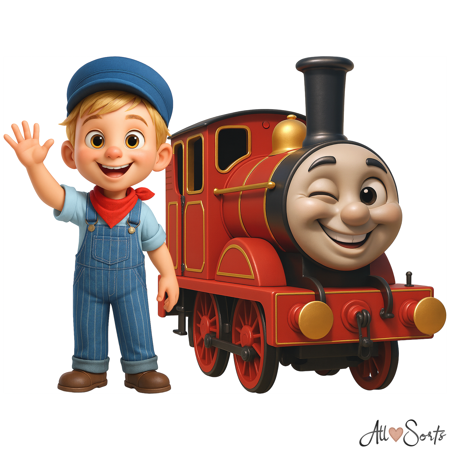 Quirky Trains & Conductors Clipart Pack - 40 PNGs