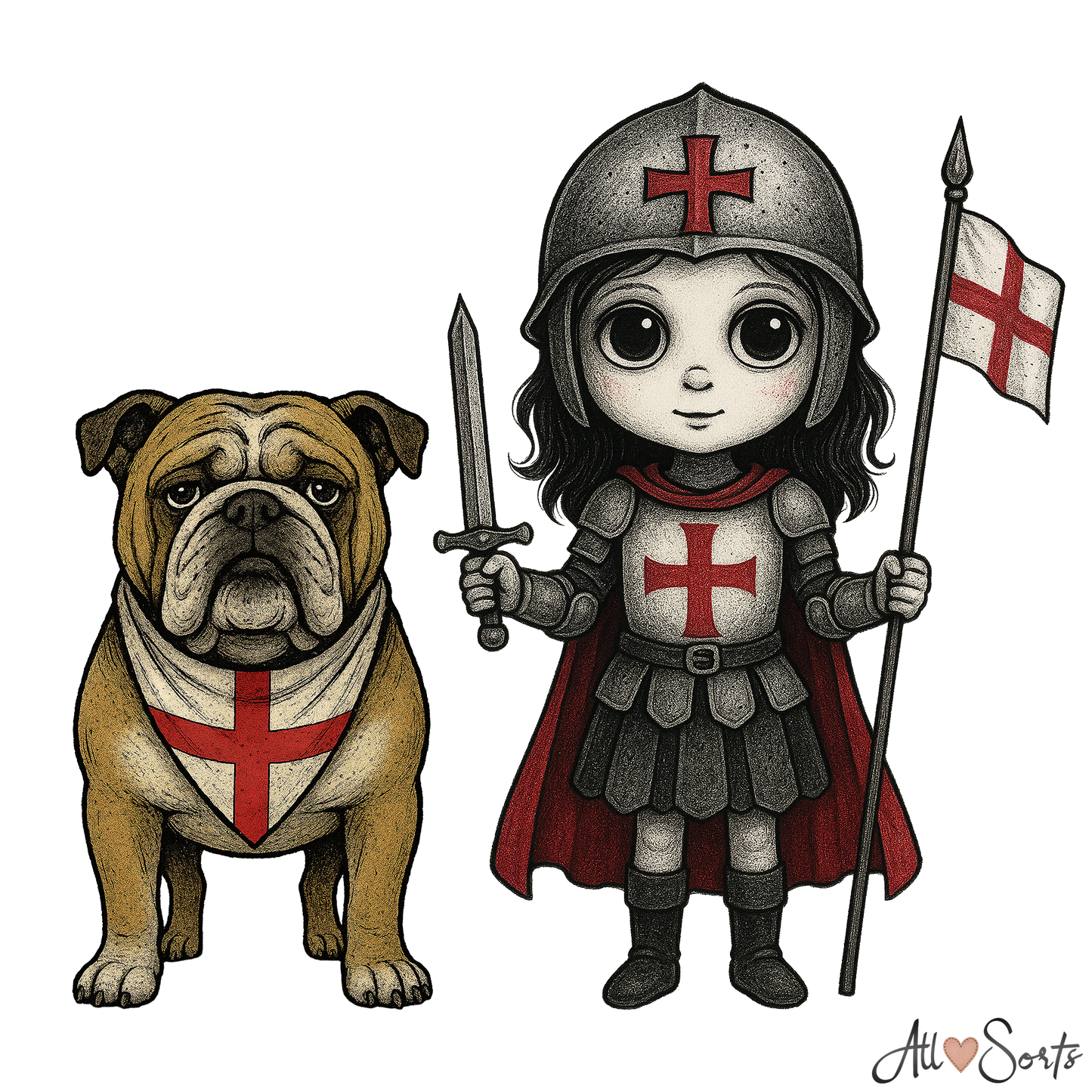 Little English Patriots FREEBIE Clipart Pack - 10 PNGs