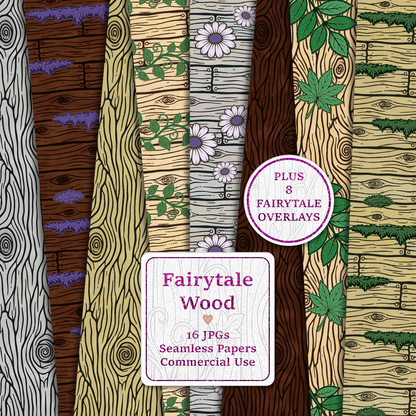 Fairytale Wood Seamless Digital Paper Pack